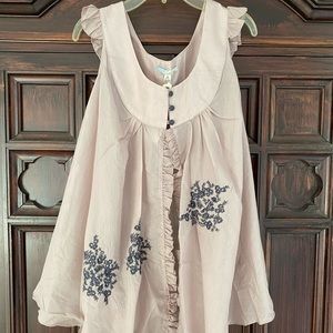 Flirty lavender blouse